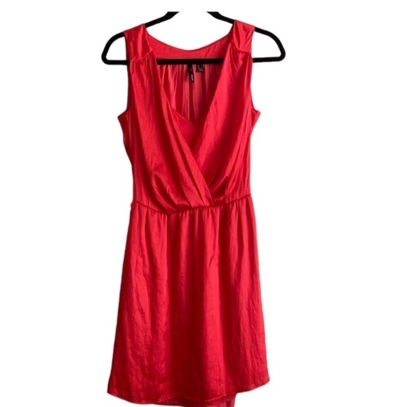 Mango MNG women mini dress 4  fit sleeveless fit flare casual vacation beach red - Picture 8 of 8